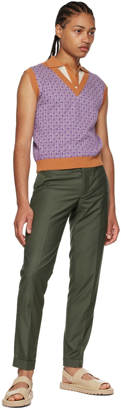 Lukhanyo Mdingi SSENSE Exclusive Purple Cotton Polo