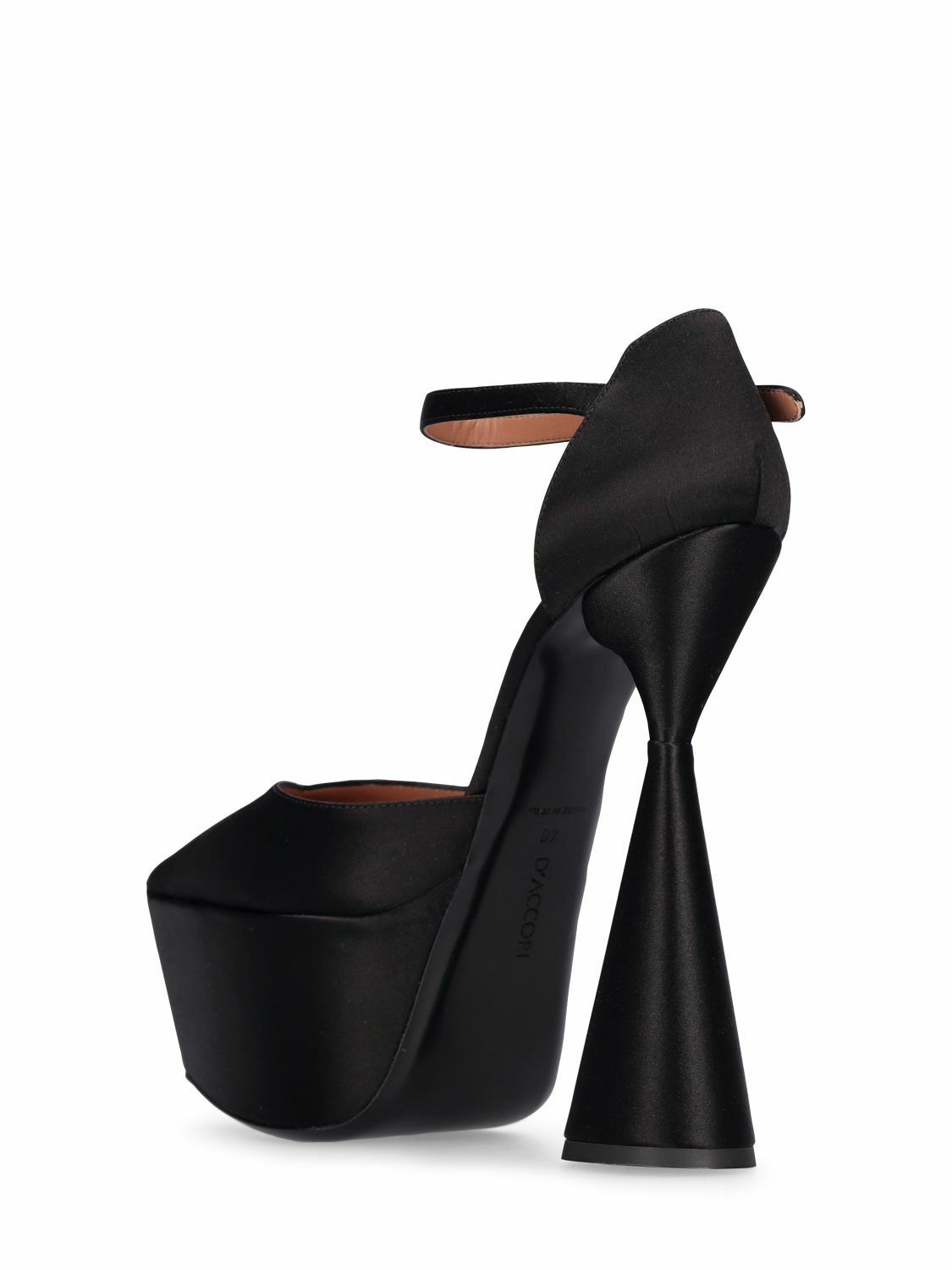 D'ACCORI - 150mm Reign Satin Pumps