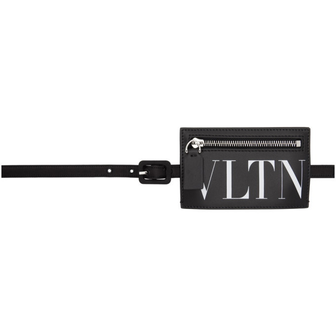 Photo: Valentino Black Valentino Garavani VLTN Buckle Belt