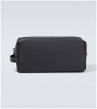 The Row Clovis leather-trimmed toiletry pouch