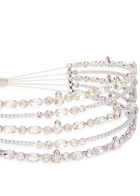 Self-portrait Crystal-embellished Metal Headband - Silver - One Size