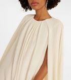 Emilia Wickstead Bridal Olivette caped midi dress