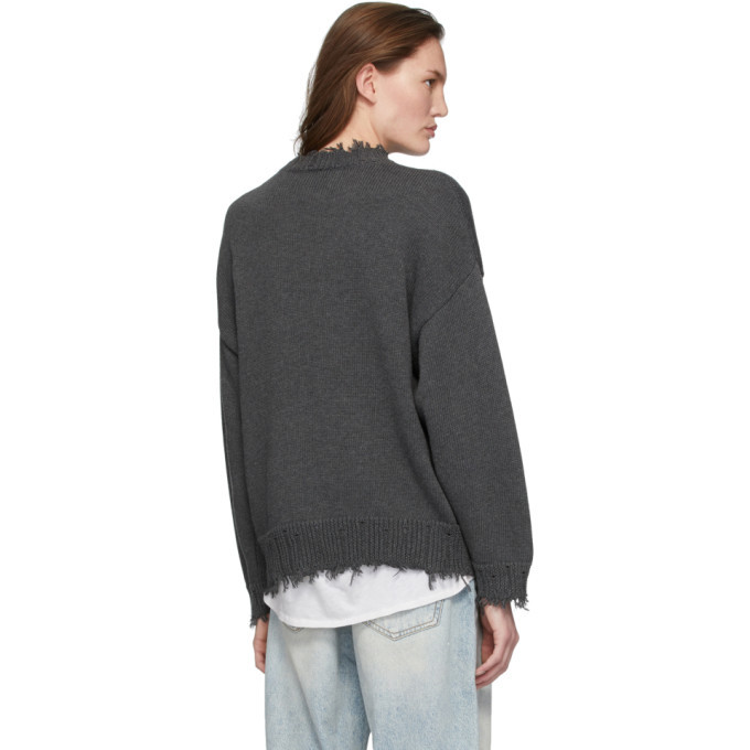 R13 Grey The Velvet Underground Edition Oversized Crewneck R13