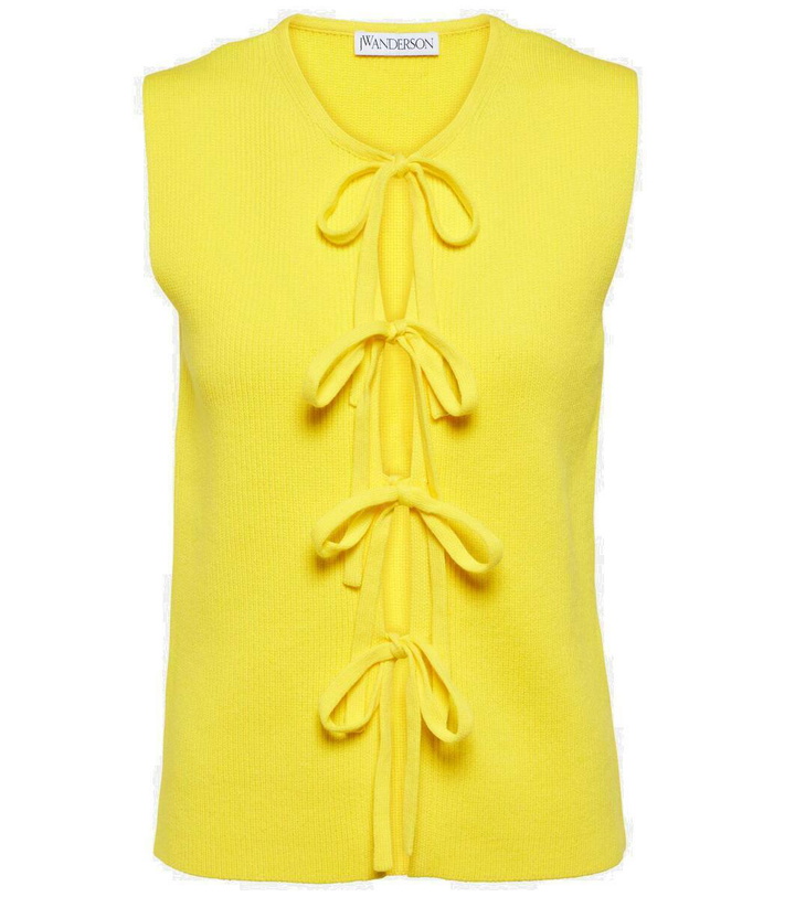 Photo: JW Anderson Bow-detail cotton-blend tank top