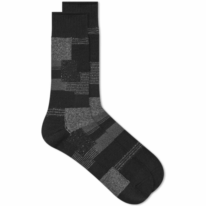Photo: Anonymous Ism Patchwork Crew Sock in Black