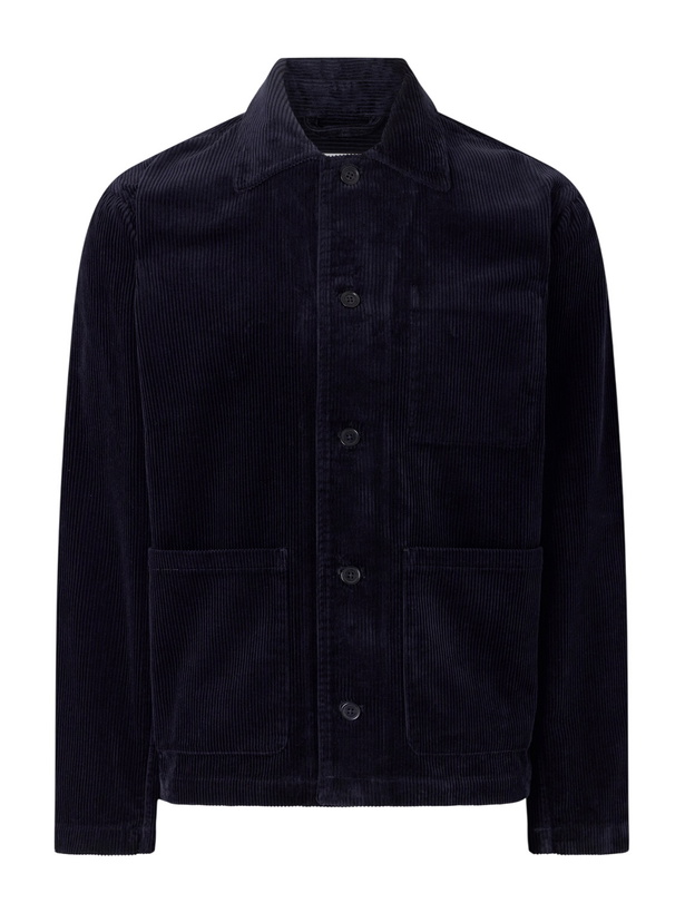 Photo: NN07 - Morgan 50004 Organic Cotton-Corduroy Chore Jacket - Blue