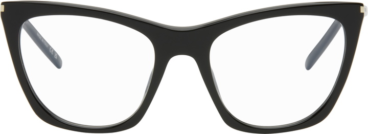Photo: Saint Laurent Black SL 214 Kate Thin Glasses