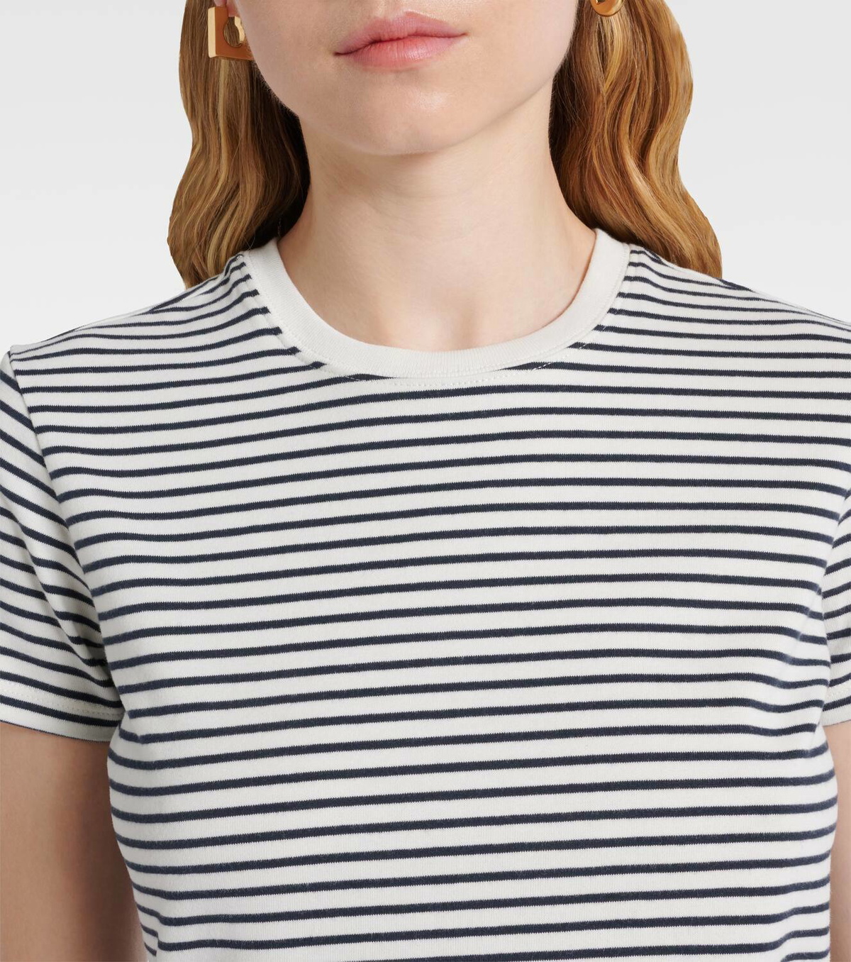 Frame Striped cotton T-shirt