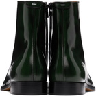 Maison Margiela Green Waxed Boots