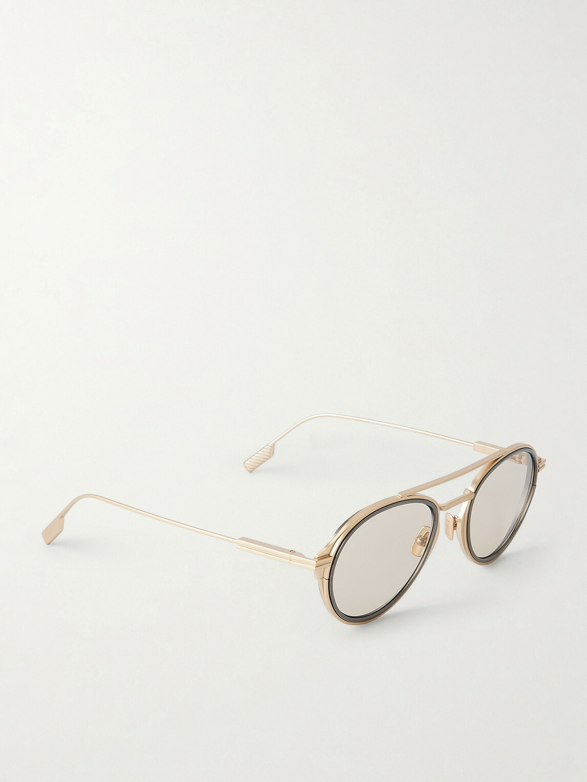 Zegna - Aviator-Frame Titanium Sunglasses