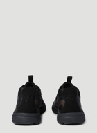 Ribbon Logo Sneakers in Black