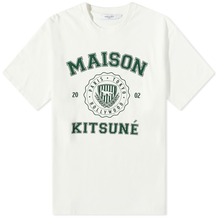 Photo: Maison Kitsuné Men's Varsity Comfort T-Shirt in Off-White