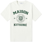 Maison Kitsuné Men's Varsity Comfort T-Shirt in Off-White