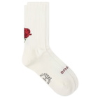 Rostersox Rose Socks in White