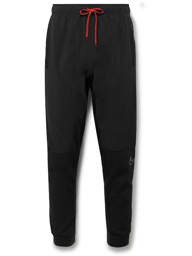 Photo: Nike Training - Tapered Panelled Dri-FIT Sweatpants - Black
