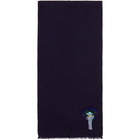 Paul Smith Blue Emu Scarf