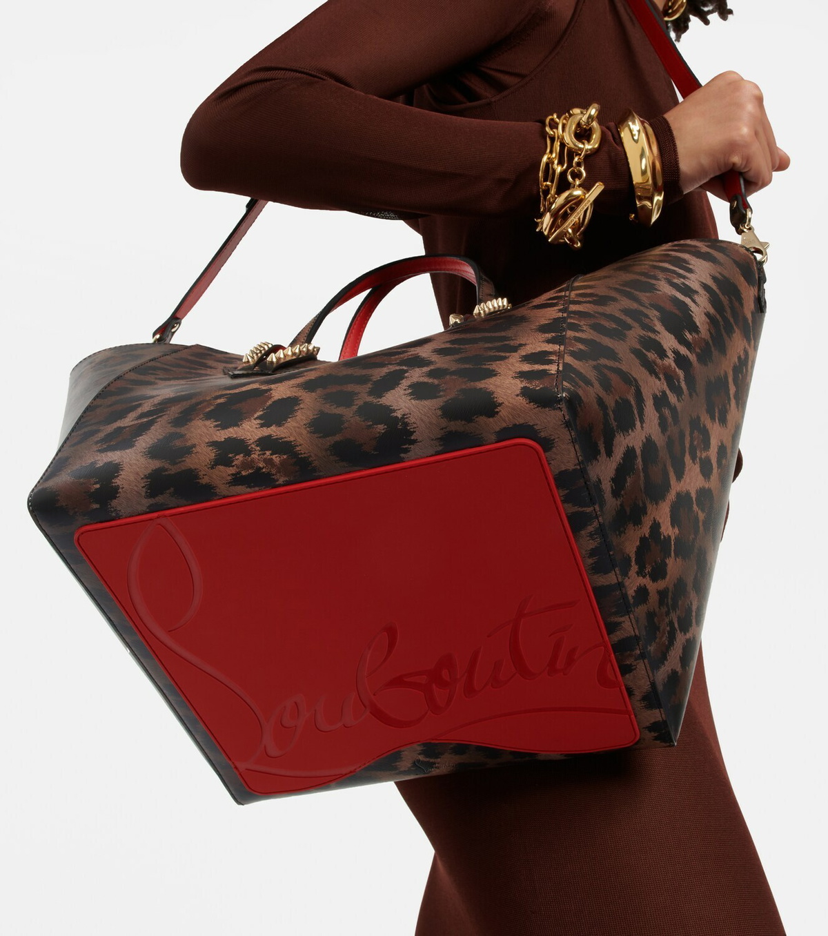 Christian louboutin fashion cabata leopard tote