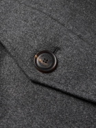 Brunello Cucinelli - Wool-Blend Padded Down Hooded Parka - Gray