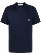 MAISON KITSUNE' - Tricolor Fox Logo Cotton T-shirt