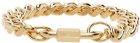 IN GOLD WE TRUST PARIS Gold Curb Chain Bracelet