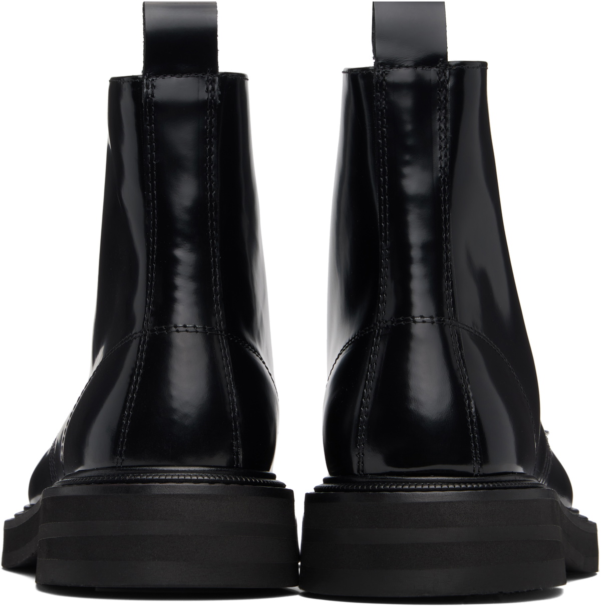 VINNY’s Black Leather Officer Boots