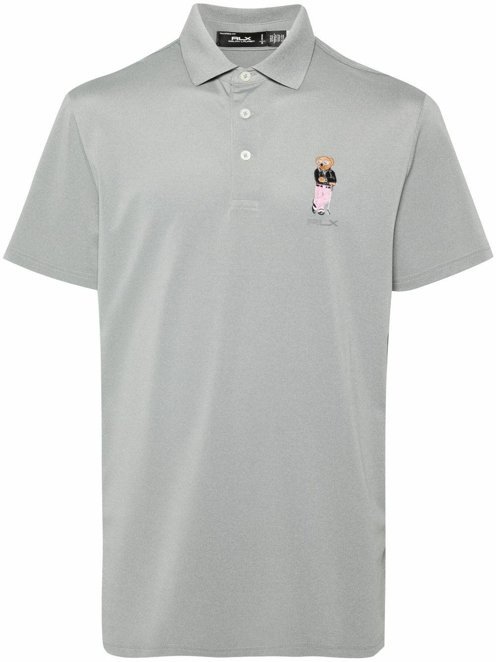 RLX Ralph Lauren Grey Polo Pear Piqué Polo Shirt RLX Ralph Lauren