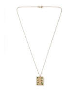 Bleue Burnham - Sissinghurst 9-Karat Recycled Gold, Emerald and Sapphire Necklace