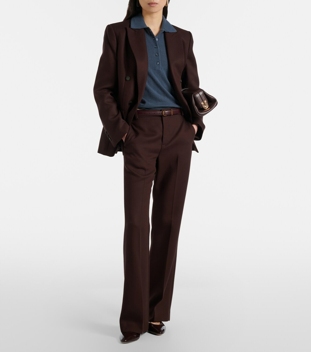 Vince Cashmere and silk polo sweater