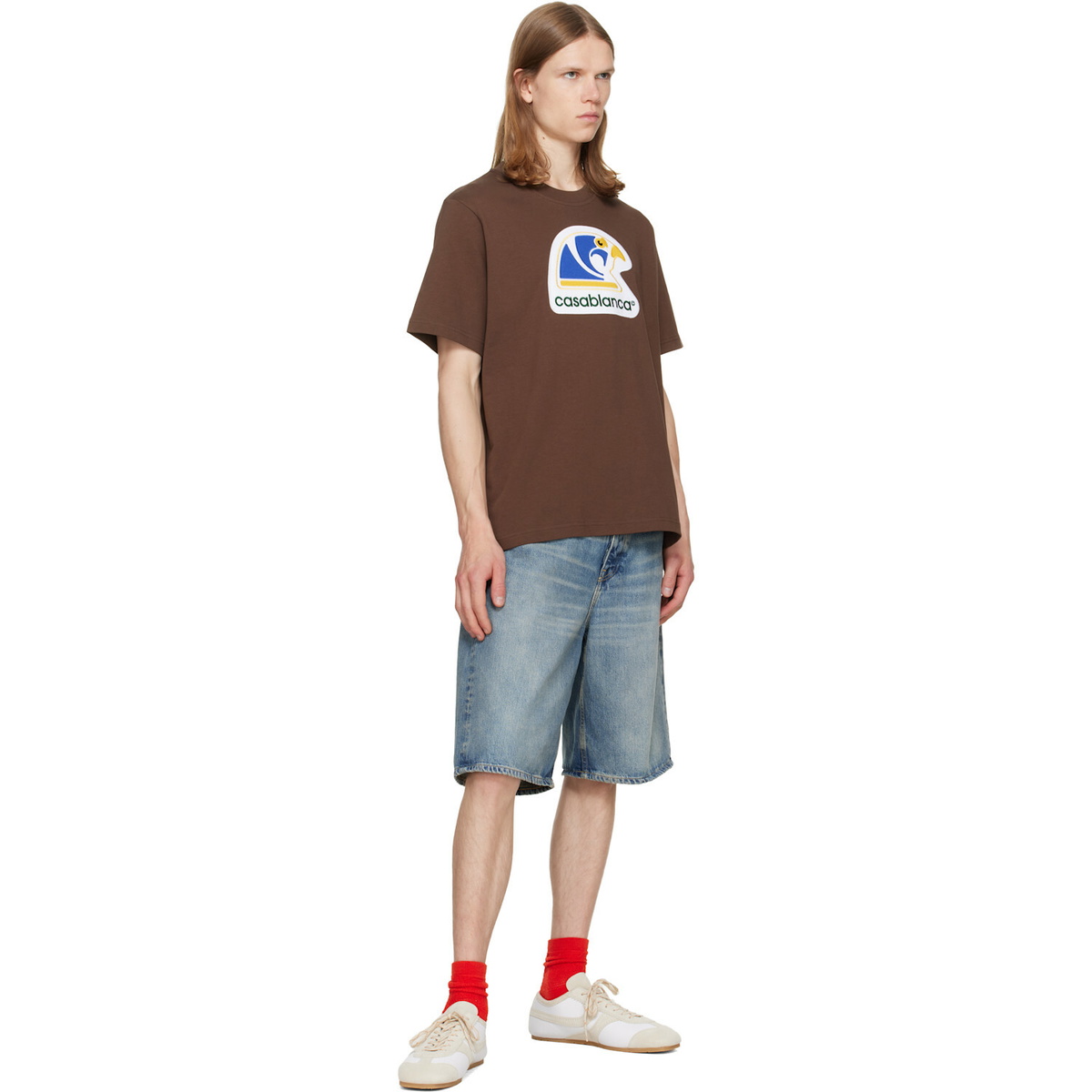 Casablanca Brown Applique Classic T-shirt