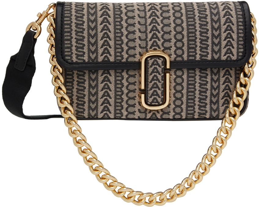 Marc Jacobs The J Marc Large Saddle Black Crossbody Bag Woman