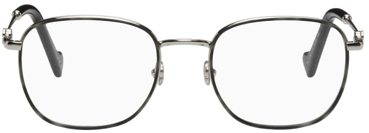 Photo: Moncler Silver Shiny Glasses