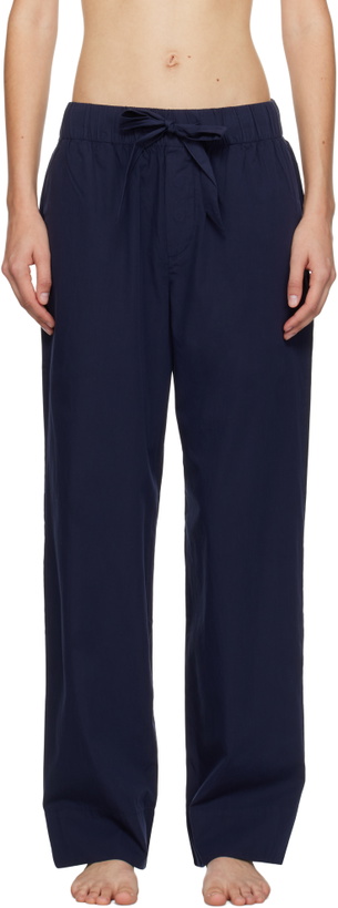 Photo: Tekla Navy Poplin Pyjama Pants