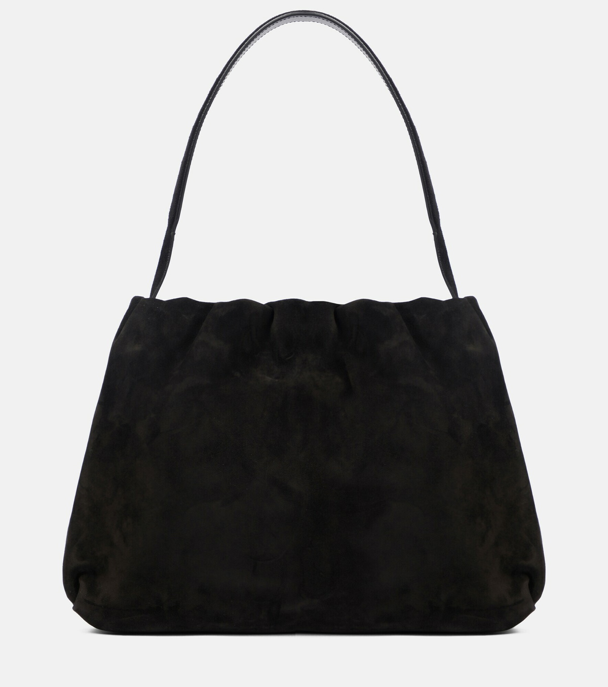 The Row Bourse Small suede shoulder bag The Row