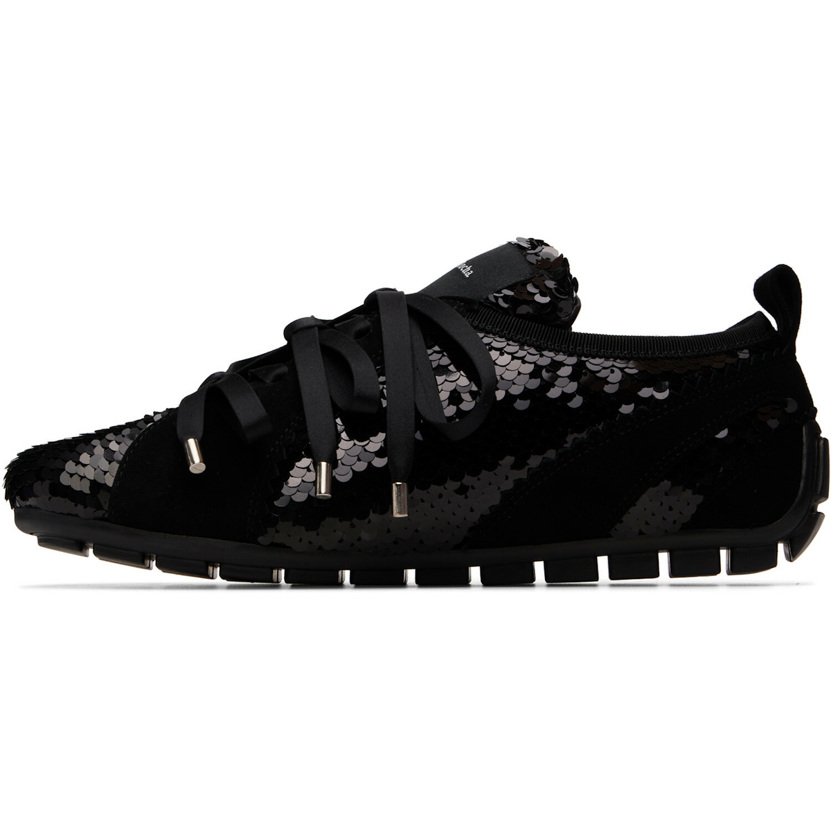 Simone Rocha Black Ballerina Grip Trainer Sneakers