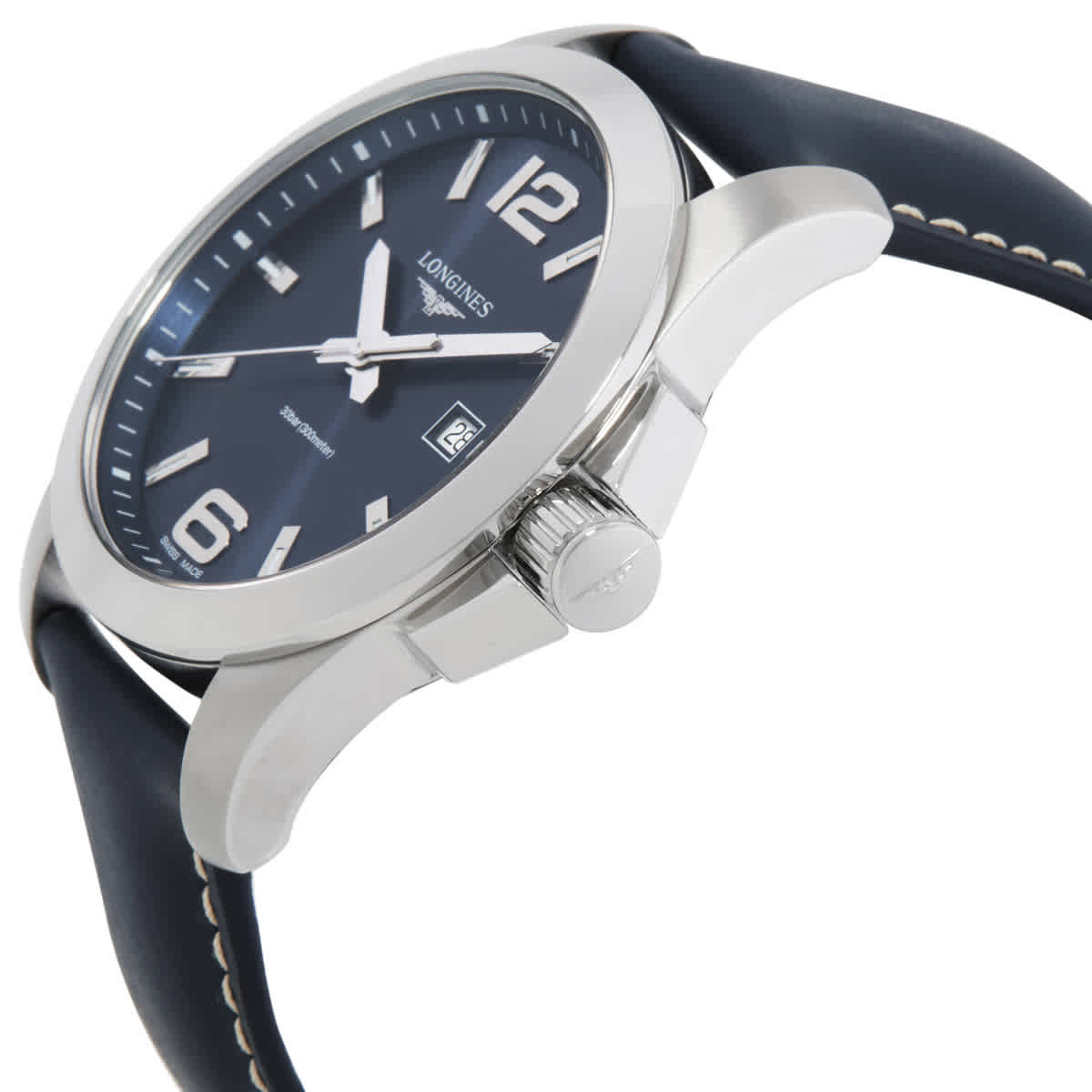 Longines Conquest Quartz Blue Dial Mens Watch L3.760.4.96.0