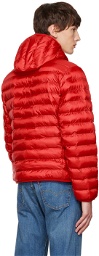 Lacoste Red Quilted Jacket