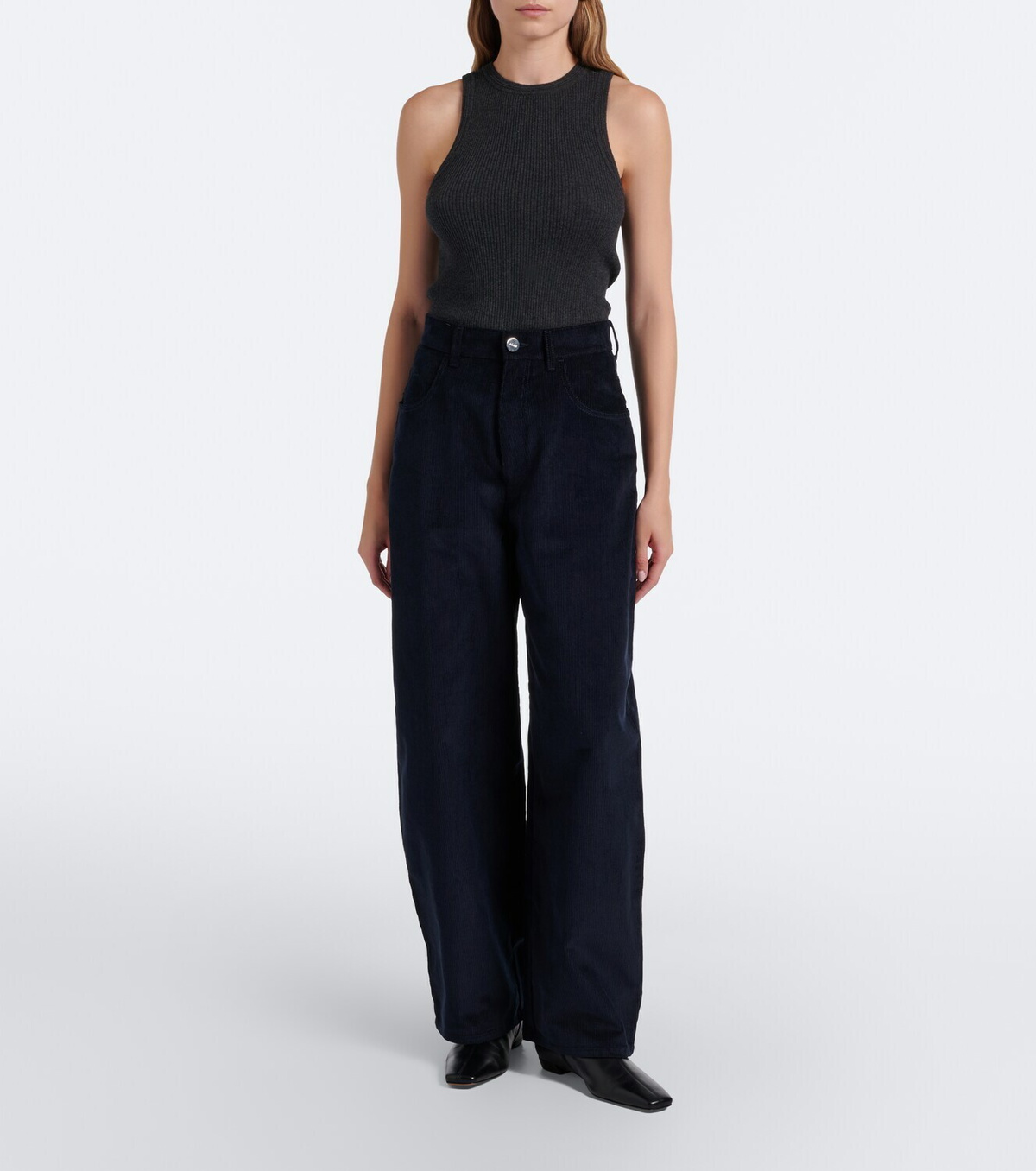 Róhe Berber cotton corduroy barrel-leg pants