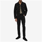 Saint Laurent Men's Classic Denim Jacket in Worn Black