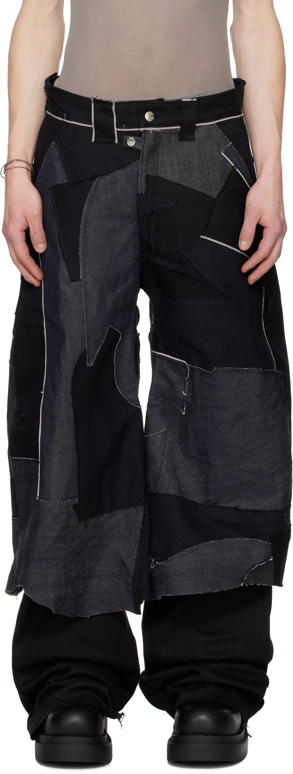 Swampgod Black Destroyed Fisolo Jeans Swampgod