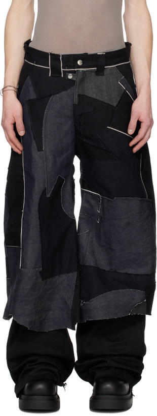 Photo: Swampgod Black & Navy 3/4 Fisolo Jeans
