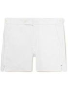 Sid Mashburn - Straight-Leg Cotton-Blend Twill Shorts - White