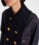 Sacai Paneled denim jacket