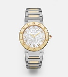Bvlgari Bvlgari Bvlgari 18kt gold and steel watch with diamonds