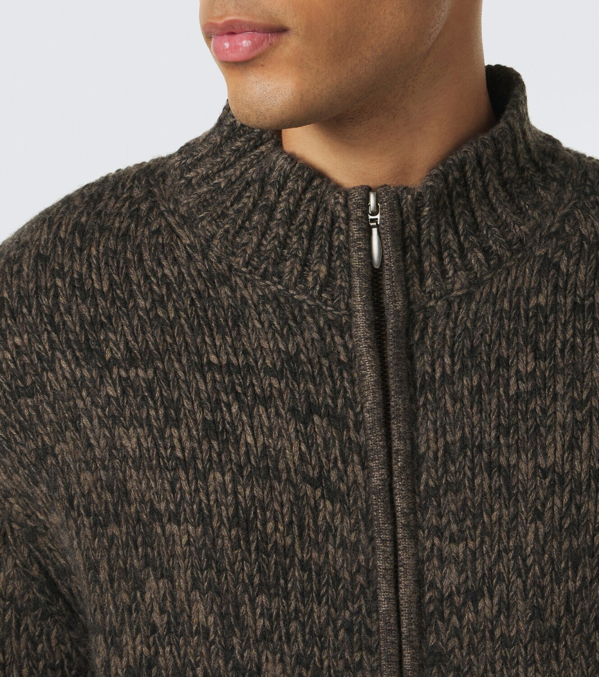 Le Kasha Lamdu cashmere zip-up cardigan