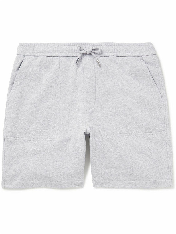 Photo: Mr P. - Straight-Leg Cotton-Jersey Drawstring Shorts - Gray