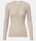 Gabriela Hearst Julian cashmere and silk Henley shirt