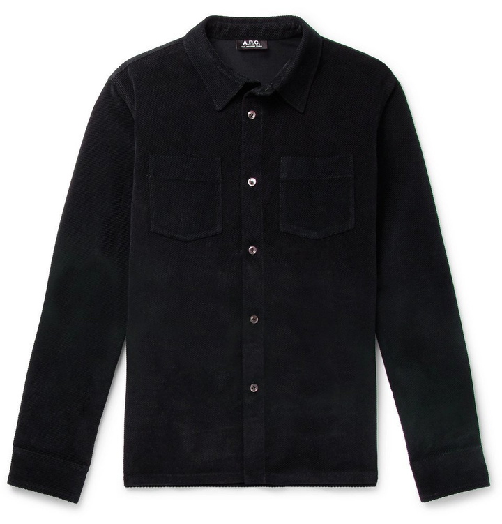 Photo: A.P.C. - Joe Brushed Cotton-Twill Shirt - Men - Navy