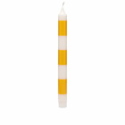 HAY Stripe Candle in Yellow/White