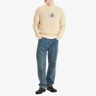 MM6 Maison Margiela Men's Logo Knit in Cream