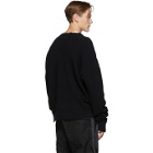Unravel Black Oversized Crewneck Sweater